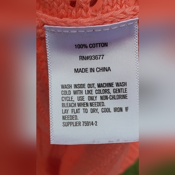 Bundle Only:ST. John's Bay Orange Pullover Sweater 3/4 Sleeve Scoop Neck Size XL - Picture 7 of 9